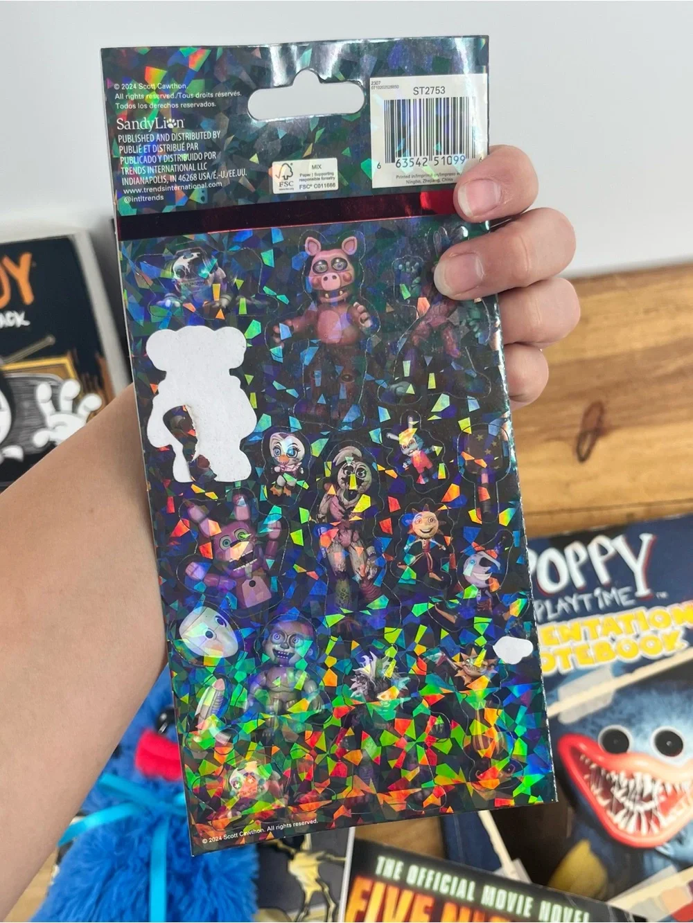 Tween Horror Book Lot With Huggy Wuggy Plush 10” Posters And Stickers
